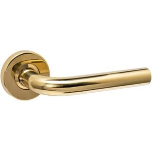 Intersteel deurklink Luzern op rozet verdekt ø53x10mm PVD messingkleur