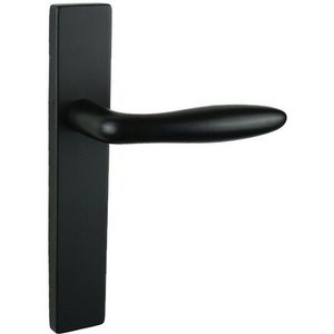 Lavuzo deurkruk Pratona zwart met rechthoekig schild SL56
