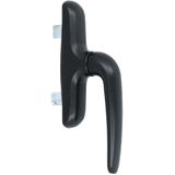 Raamgreep - Aluminium - Zwart - Rechter Variant
