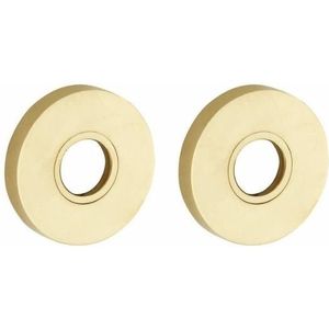 Set van twee krukrozetten Vivo messing ongelakt