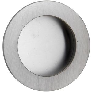 Schuifdeurkom rond 40mm mat nikkel gelakt