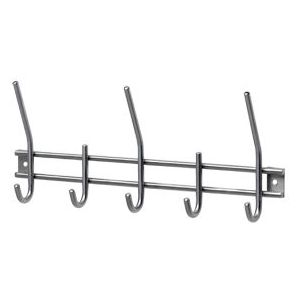 Intersteel - Garderobe - Rvs Geborsteld - Roestvast Staal - 5 Haken