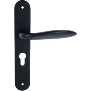 Deurklink Lake op schild PC55 zwart