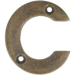 Letter klein C, brons antiek