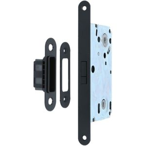 Magneet vrij- bezetslot 90mm Met zwarte voorplaat
