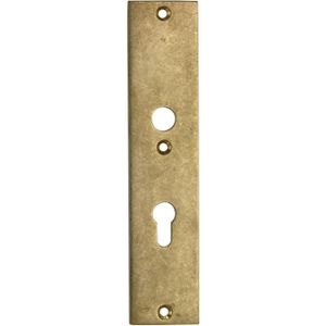SKG3 rechthoekig schild PC55 binnen messing antiek