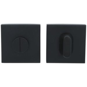 WC-sluiting blind vierkant 53x53x10 mm mat zwart