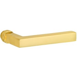 Deurklink Kare messing gelakt