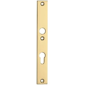 SKG3 rechthoekig smal schild PC92 binnen messing gelakt