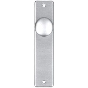 S2 Binnendeurschild blind met knop, aluminium