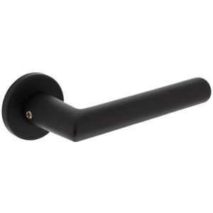 Intersteel enkele deurklink Broome op rozet ø50x7 mm + 7mm nokken zwart