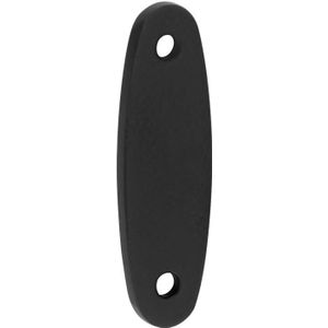 Vulplaat tbv raamsluiting 3 mm ovaal mat zwart