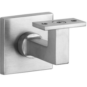 Leuninghouder Bauhaus M10 vlak mat nikkel ongelakt