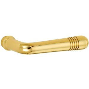 Deurklink Art-Deco messing ongelakt