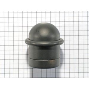 Deurstop met ring, zwart