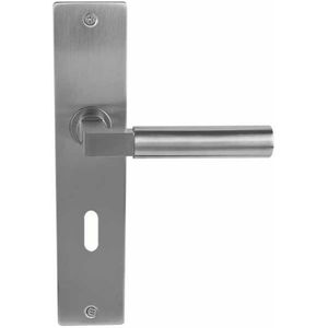 Deurklink Bauhaus Massief rvs Op langschild SL56