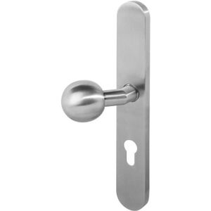 Intersteel knopschild xL links verdekt rond PC72 rvs