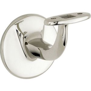 Leuninghouder Elegant vlak M8 glans nikkel