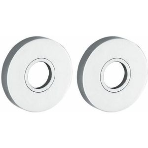 Set van twee krukrozetten Vivo glans chroom