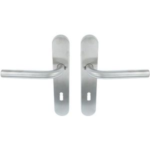 ODShop deurklink Modern rond op ovaal schild SL72 rvs