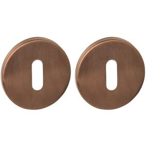 Intersteel sleutelrozetten verdekt ø52x6mm PVD brons