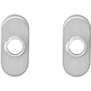 Intersteel rozetten verdekt ovaal 65x30x10mm rvs