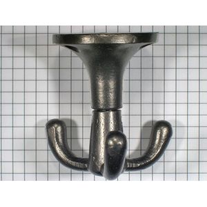 Kapstokhaak onderbouw, ijzer blank
