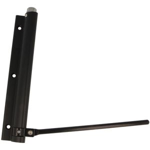 AMIG Deursluiter zwart met rvs arm
