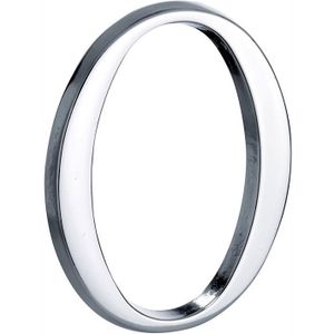 Huisnummer 0 Roman 120 mm glans chroom