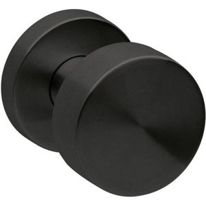 Voordeurknop Vast Rond Ø52mm zwart