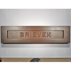 Brievenbus ijzer met opdruk