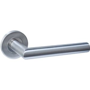 Intersteel deurklink Q 01 op rozet verdekt ø52x6mm rvs