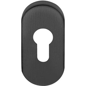 Cilinderplaatje Ovaal BASICS LBY32 PVD gunmetal