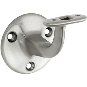 Leuninghouder Elegant vlak opschroevend mat nikkel ongelakt