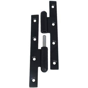 Deurpaumelle rechts 160x60 mm ijzer zwart gelakt