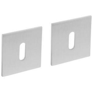 Intersteel sleutelplaatjes vierkant plat met magneet rvs