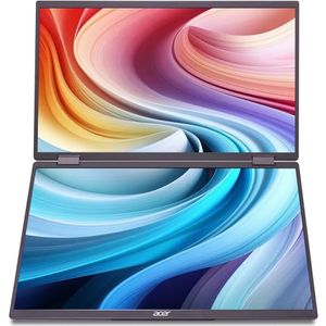 Acer 15" PD163Qbmiuux FHD, 100Hz,IPS,USB-C, HDMI, Portable Dual Display