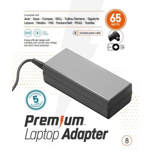 Premium AC Adapter, nr 8, Asus, 65W, 5,5 x 2,5mm