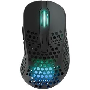 CHERRY Muis Xtrfy M4, Draadloos, USB-C, 19000 DPI, RGB, Zwart