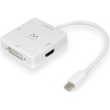 Ewent Verloop, Mini DP (m) > HDMI (f), DVI (f), VGA (f), 0,15m