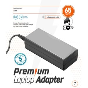 Premium AC Adapter, nr 7, Asus, 65W, 4.0 x 1,35mm