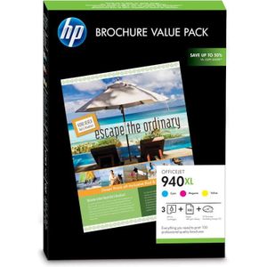 HP 940XL Officejet brochure value pack, 100 vel/210 x 297 mm