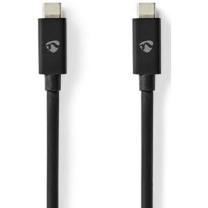 Nedis USB Kabel 4.0 (20Gbps), USB-C (m) > USB-C (m), 2m, BK
