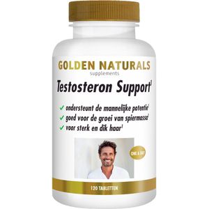 Golden Naturals Testosteron Support (120 veganistische tabletten)