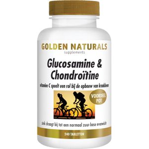 Golden Naturals Glucosamine & Chondroïtine (240 tabletten)