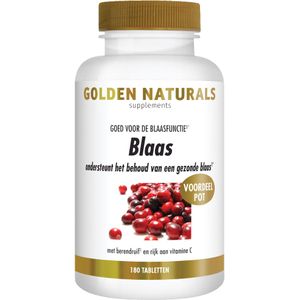 Golden Naturals Blaas (180 veganistische tabletten)