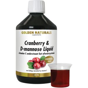 Golden Naturals Cranberry & D-mannose Liquid (500 milliliter)
