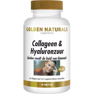 Golden Naturals Collageen & Hyaluronzuur (60 tabletten)