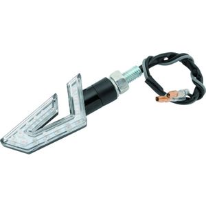 BikeMaster LED Director Turn Signals Pair - Black/Amber - 266286