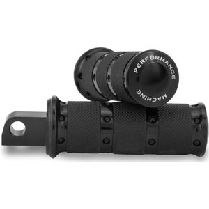 Performance Machine Footpegs XLS Rider - Black Ano - 0035-1247M-B